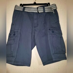 NWOT Men's Lee Dungarees Belted Wyoming Cargo Shorts Size 33
